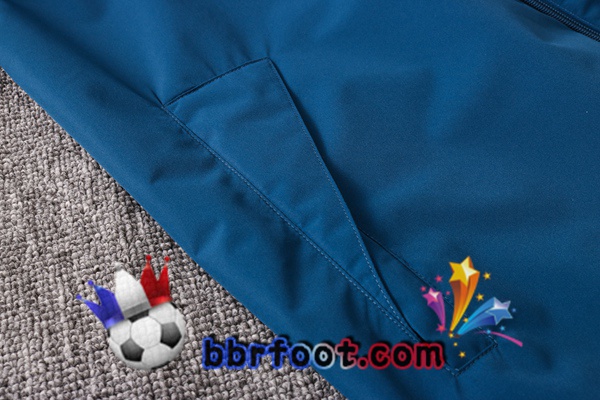 Coupe Vent Survetement Foot Juventus Bleu Royal 20/21