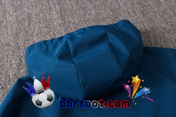 Coupe Vent Survetement Foot Juventus Bleu Royal 20/21