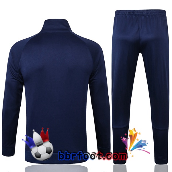 Veste Survetement Foot Real Madrid Bleu Royal 20/21