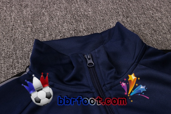 Veste Survetement Foot Real Madrid Bleu Royal 20/21