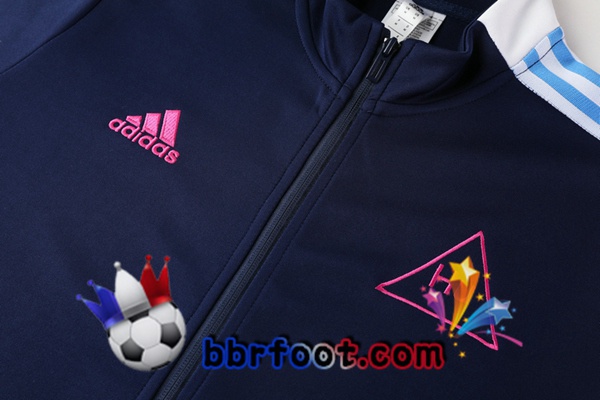 Veste Survetement Foot Adidas X Human Race Bleu Royal 20/21