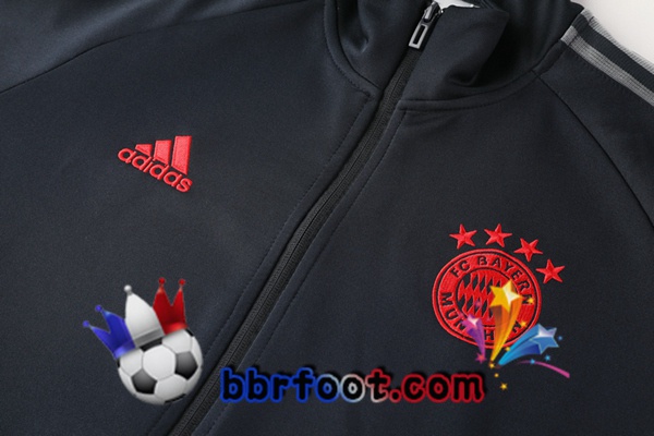 Veste Survetement Foot Bayern Munich Noir 20/21