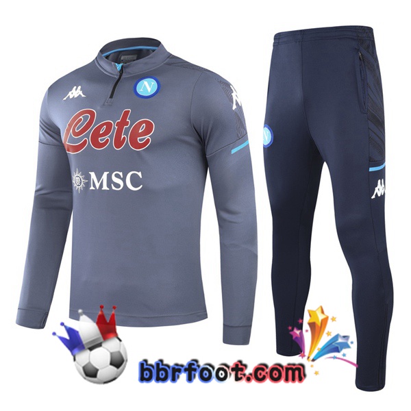 Survetement Foot SSC Naples Gris 20/21