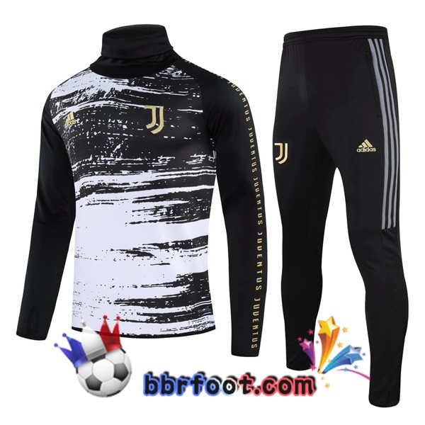 Survetement Foot Juventus Noir Blanc 20/21