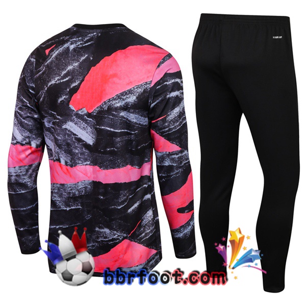 Survetement Foot Juventus Rose Noir 20/21