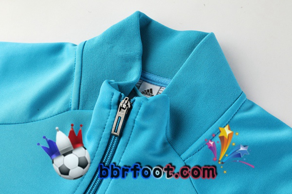 Veste Survetement Foot Real Madrid Bleu 20/21