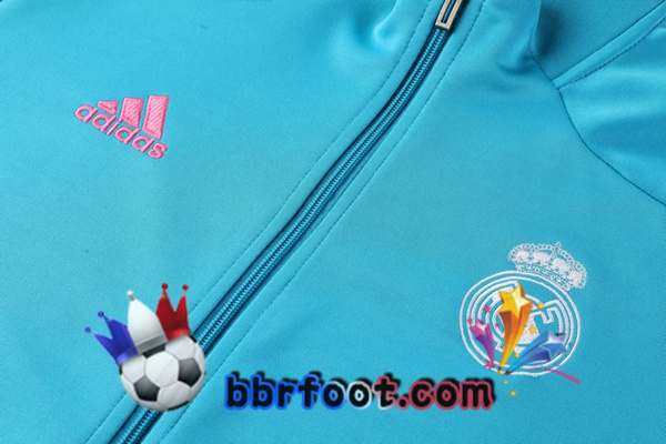 Veste Survetement Foot Real Madrid Bleu 20/21