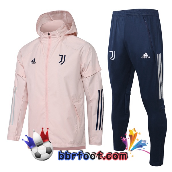 Coupe Vent Survetement Foot Juventus Rose 20/21