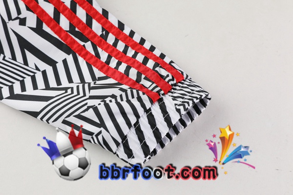 Coupe Vent Survetement Foot Manchester United Noir Blanc 20/21