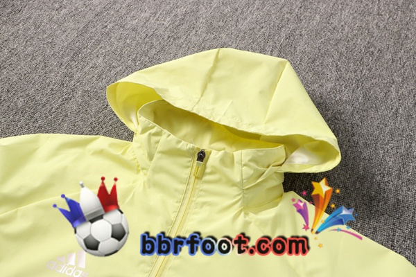 Coupe Vent Survetement Foot Arsenal Jaune 20/21