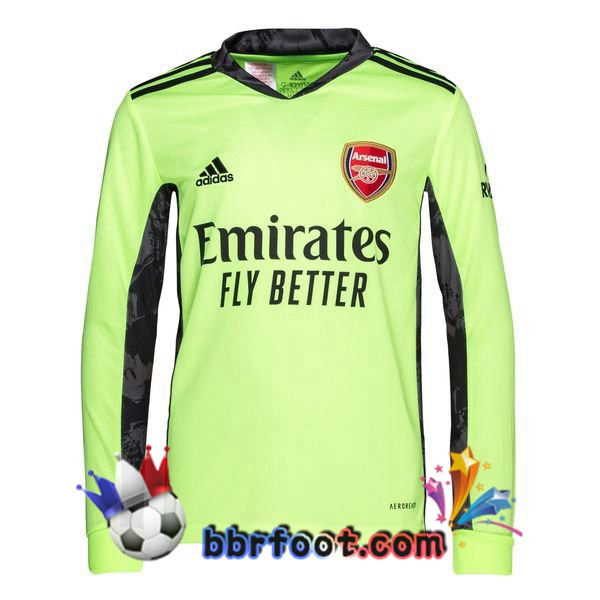 Maillot Foot Arsenal Gardien de but Manche Longue Vert 20/21