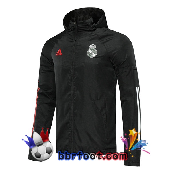 Coupe Vent Real Madrid Noir 20/21