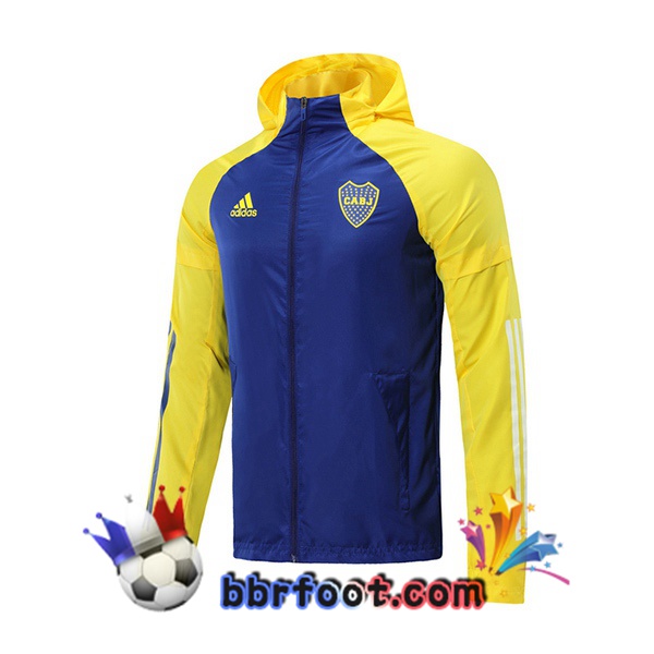 Coupe Vent Boca Juniors Bleu Royal Jaune 20/21