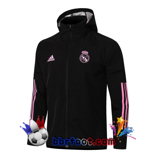 Coupe Vent Real Madrid Noir 20/21