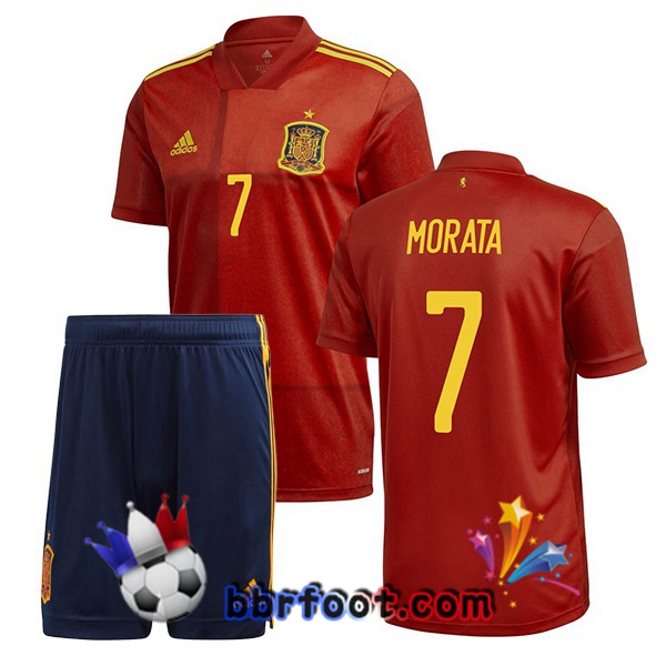 Maillot Equipe de Espagne (MORATA 7) Enfant Domicile 20/21