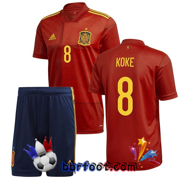 Maillot Equipe de Espagne (KOKE 8) Enfant Domicile 20/21