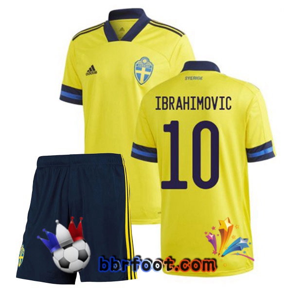 Maillot Equipe de Suede (IBRAHIMOVIC 10) Enfant Domicile 20/21