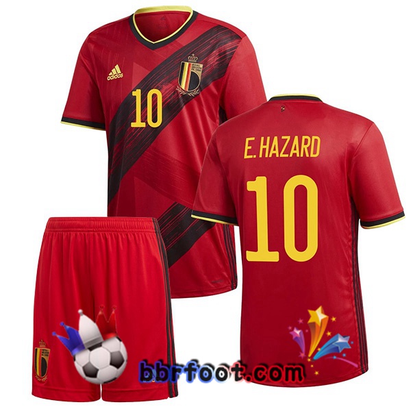 Maillot Equipe de Belgique (E.HAZARD 10) Enfant Domicile 20/21