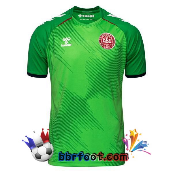 Maillots Equipe De Danemark Gardien de but Vert 20/21
