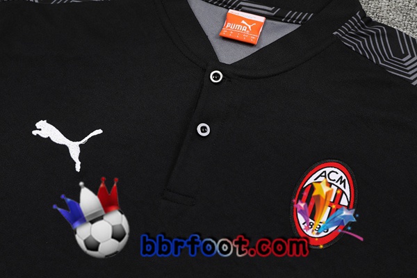 Polo Foot AC Milan + Pantalon Noir 21/22