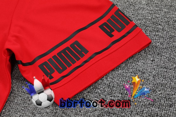 Polo Foot AC Milan + Pantalon Rouge 21/22