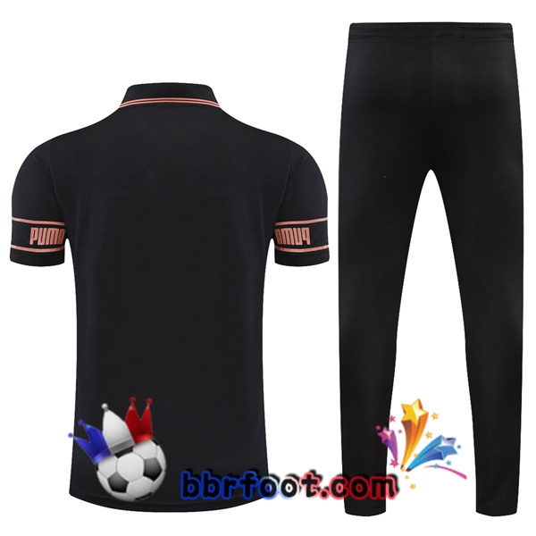 Polo Foot Manchester City + Pantalon Noir 21/22