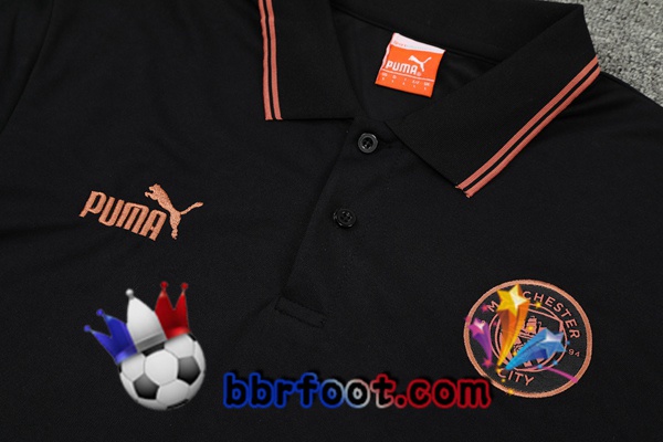 Polo Foot Manchester City + Pantalon Noir 21/22