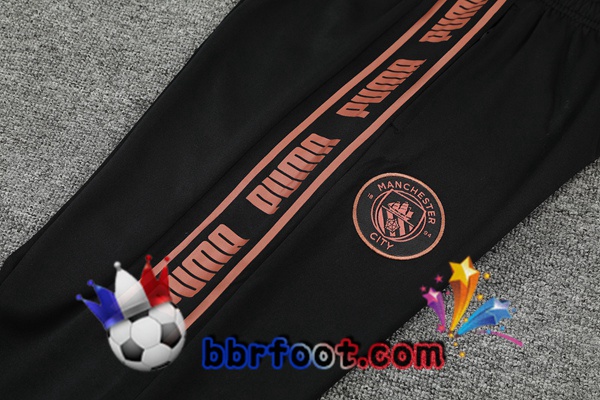 Polo Foot Manchester City + Pantalon Noir 21/22
