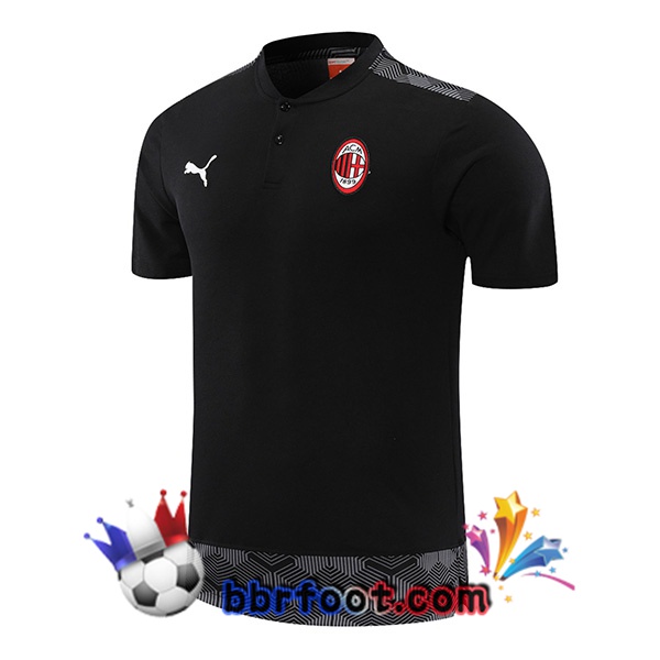 Polo Foot AC Milan Noir 21/22