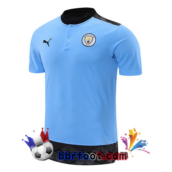 Polo Foot Manchester City Bleu 21/22