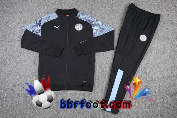 Veste Survetement Foot Manchester City Noir 21/22