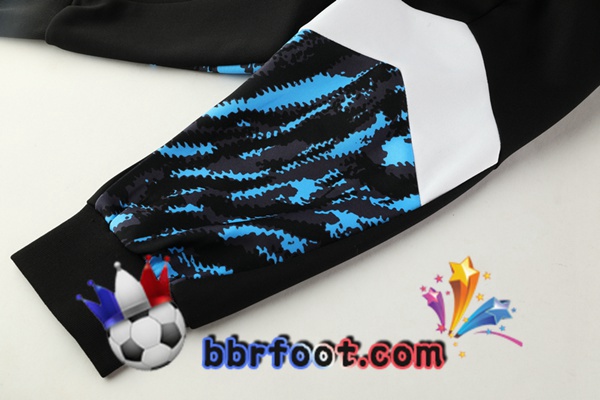 Veste Survetement Foot Marseille OM Noir Bleu 21/22