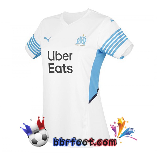 Maillot Foot Marseille OM Femme Domicile 21/22 Maillot Foot Marseille OM Femme Domicile 21/22