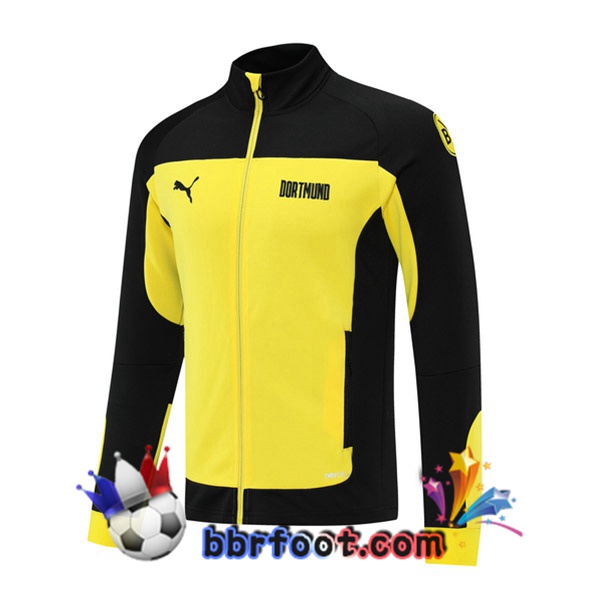 Veste Foot Dortmund BVB Jaune Noir 21/22