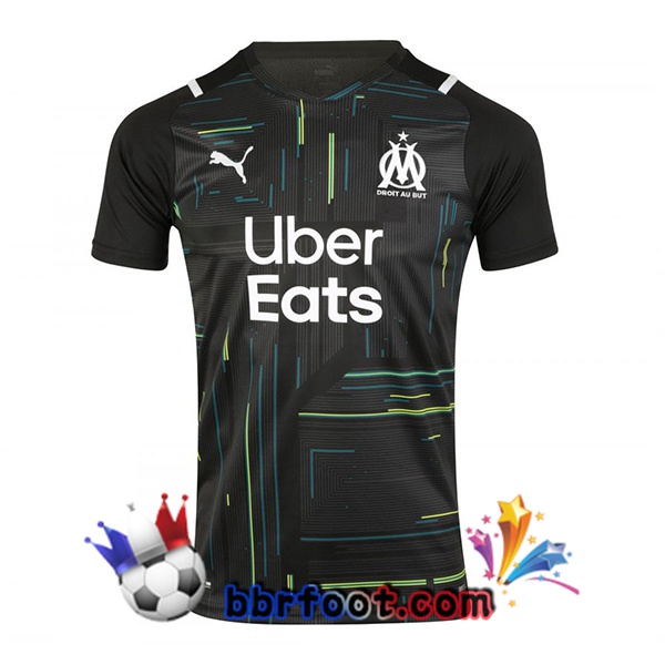 Maillot Foot Marseille OM Gardien de but Noir 21/22