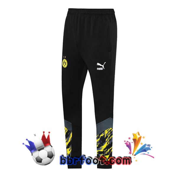 Pantalon Foot Dortmund BVB Noir Jaune 21/22