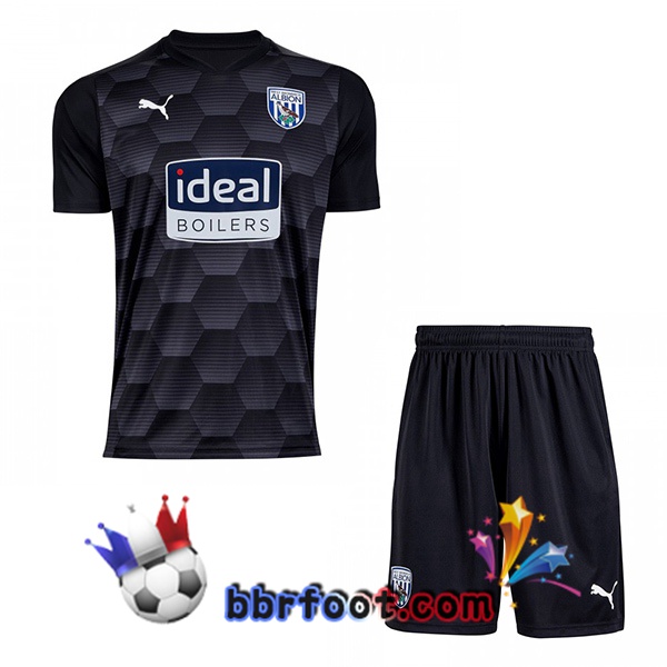 Maillot Foot West Bromwich Albion FC Enfant Gardien de but Noir 20/21
