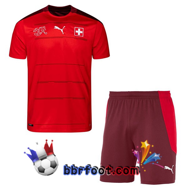 Maillots Equipe De Suisse Enfant Domicile 20/21