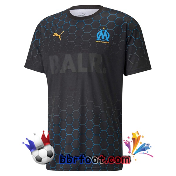 Maillot Foot Marseille OM PUMA × BALR Noir 20/21