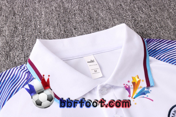 Polo Foot Manchester City + Pantalon Blanc 20/21