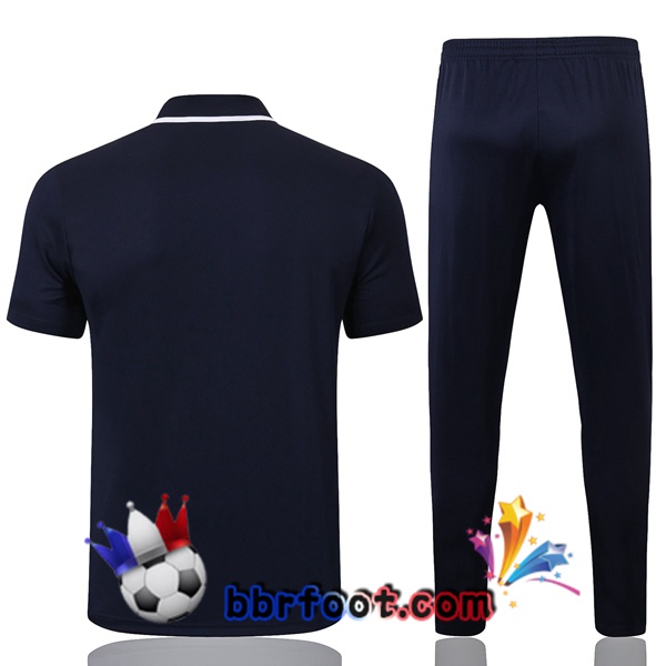 Polo Foot Manchester City + Pantalon Bleu Royal 20/21