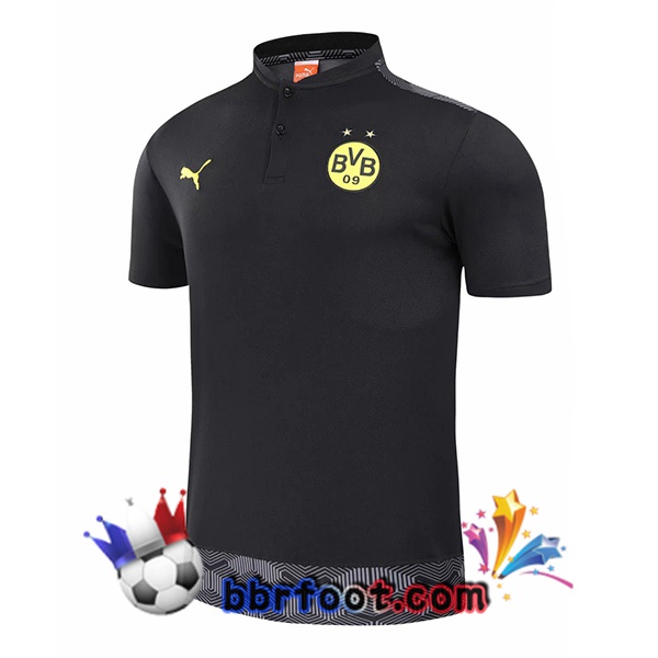Polo Foot Dortmund BVB Noir 20/21