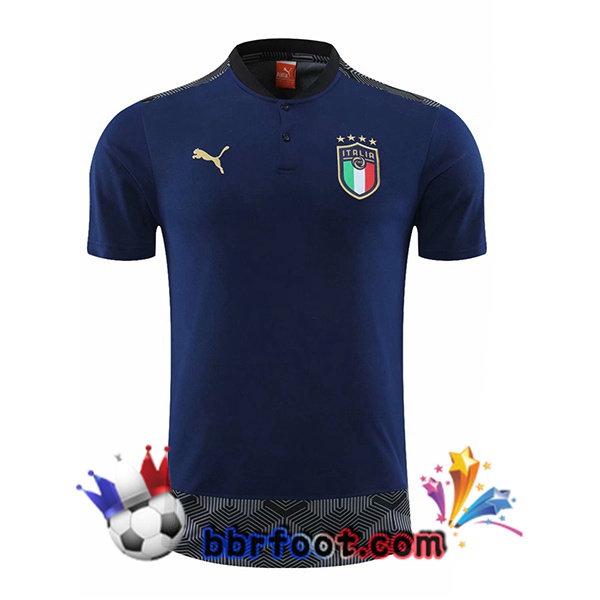 Polo Foot Italie Bleu 20/21
