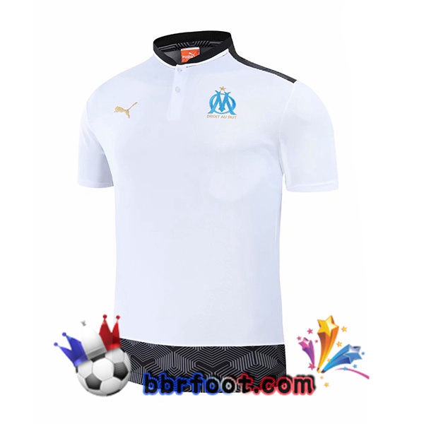 Polo Foot Marseille OM Blanc 20/21