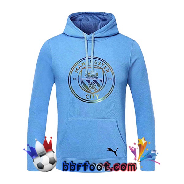 Sweatshirt à Capuche Manchester City Bleu 20/21