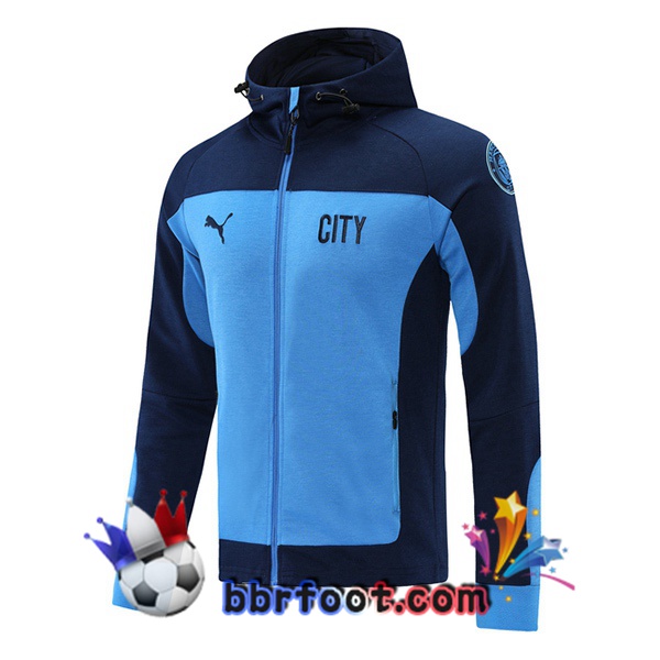 Sweatshirt à Capuche Manchester City Bleu 20/21