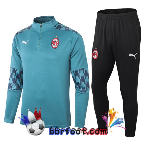 Survetement Foot AC Milan Vert 20/21