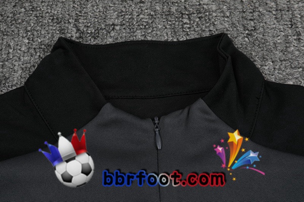 Survetement Foot Manchester City Gris Noir 20/21
