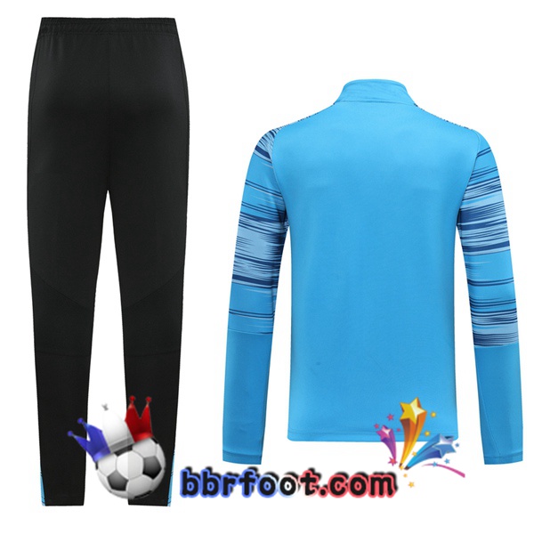 Veste Survetement Foot Marseille OM Bleu 20/21