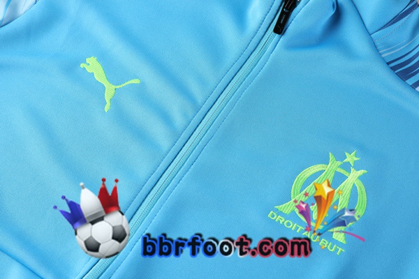 Veste Survetement Foot Marseille OM Bleu 20/21